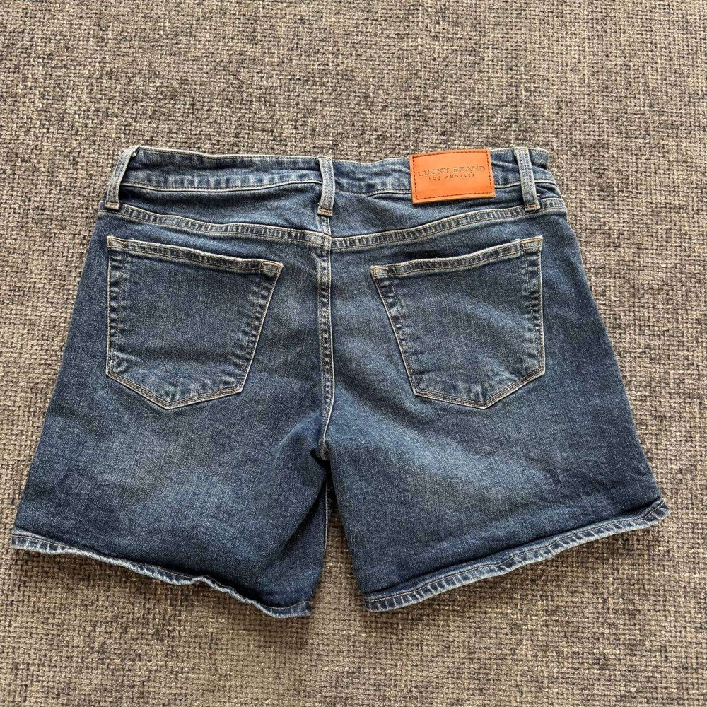 Lucky Brand‎ Denim Shorts Womens 30 Blue Medium Wash Mid Rise Casual